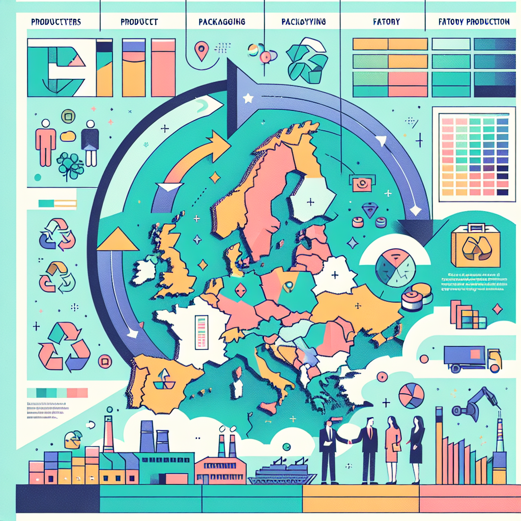Extended Producer Responsibility Basics visual showing EU map, packaging symbols, and recycling systems used by sellers