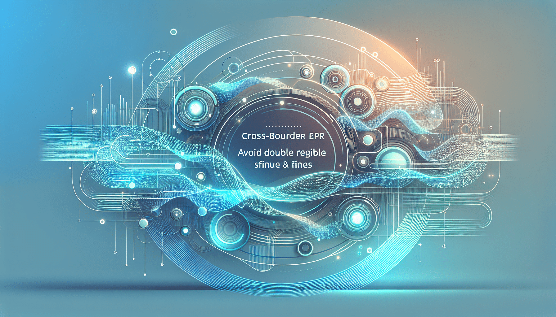 Illustration of centralized EU compliance solving cross-border EPR issues like duplicate registrations and multi-country obligations.