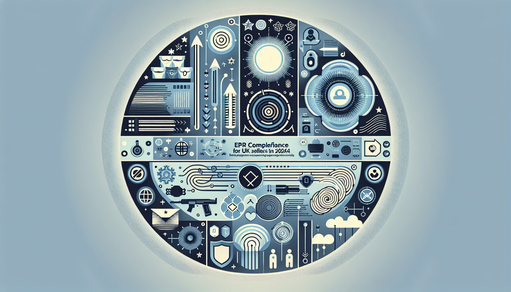 Diagram showing steps for UK sellers to meet EPR compliance including packaging and WEEE registration.