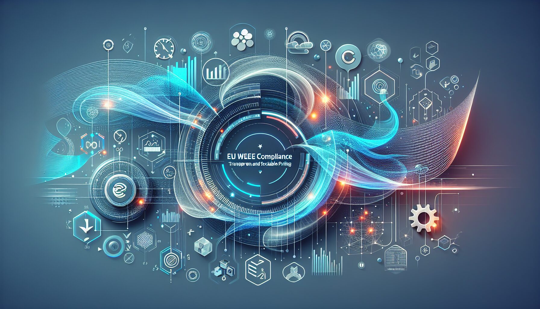 Visual representation of scalable EU WEEE compliance pricing plans, showing product categories and reporting tools.