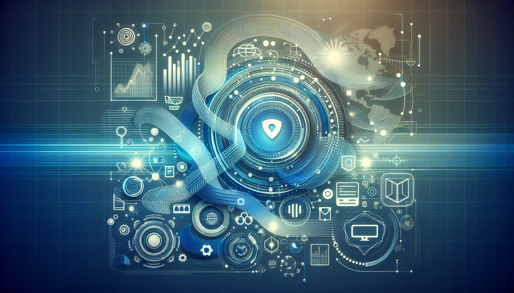 Illustration showing an eBay seller managing EU packaging and WEEE compliance tasks digitally.