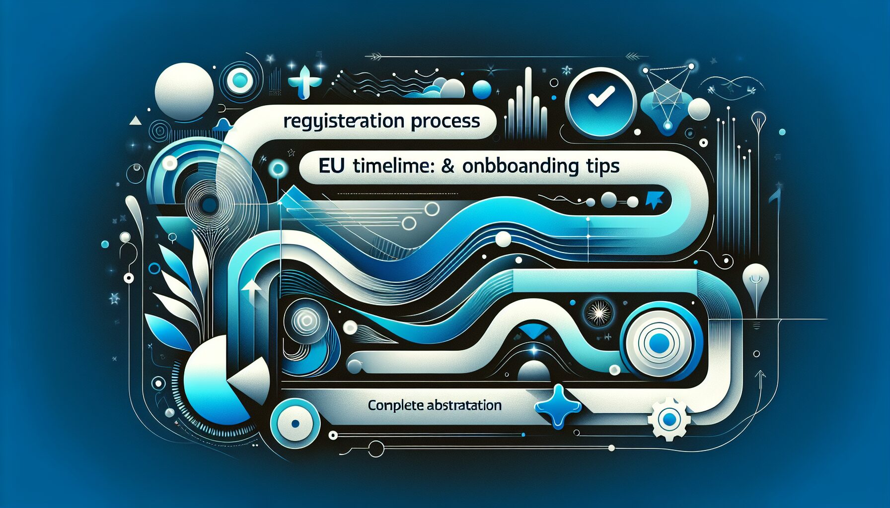 Visual diagram showing the EU WEEE registration process steps and timeframes per country in a timeline format overlaying a digital EU map.