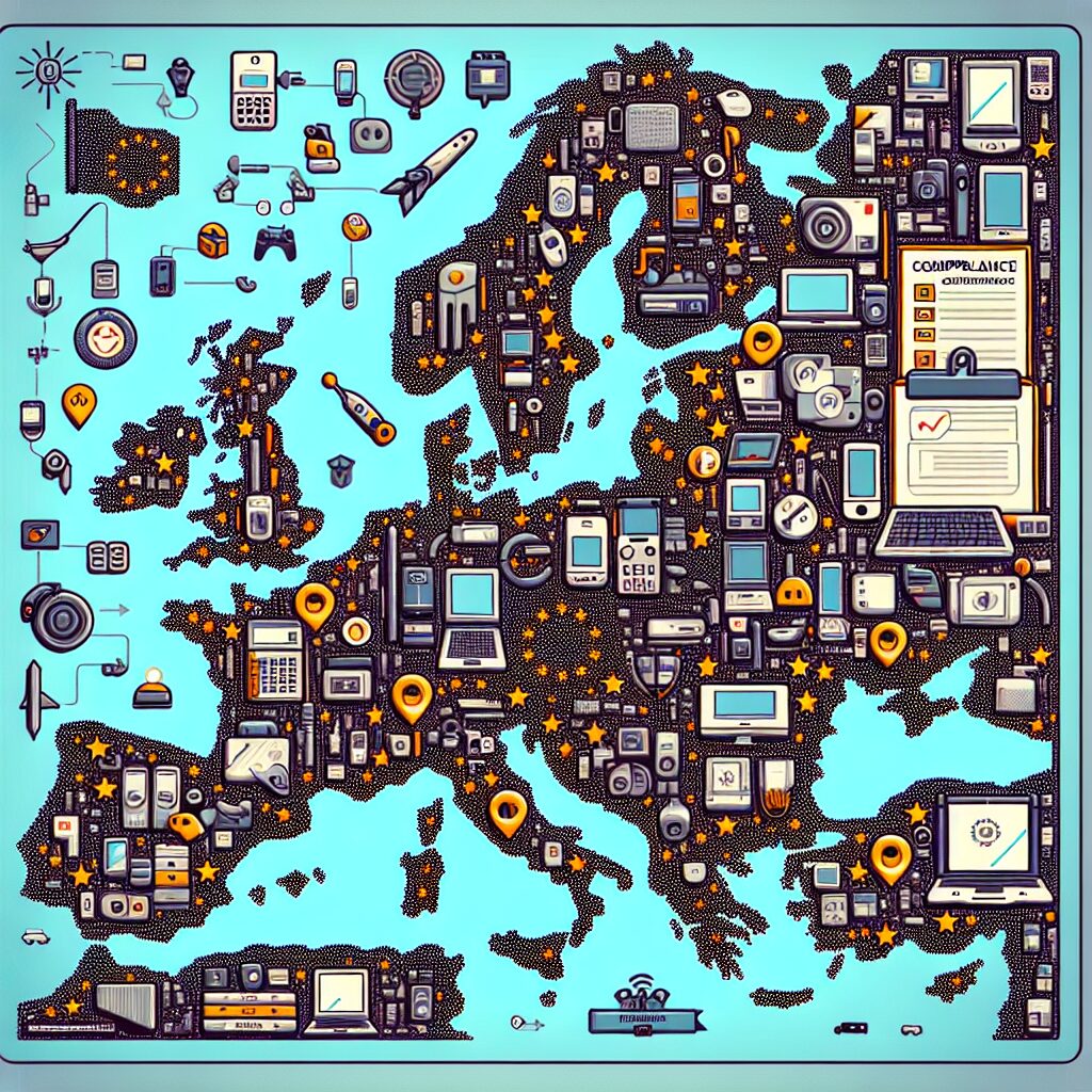 Interactive graphic showing how the WEEE Directive classifies EU producers of electronics and outlines compliance responsibilities.